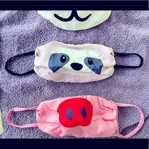 Set of 4NEW adorable animal themed fashion masks